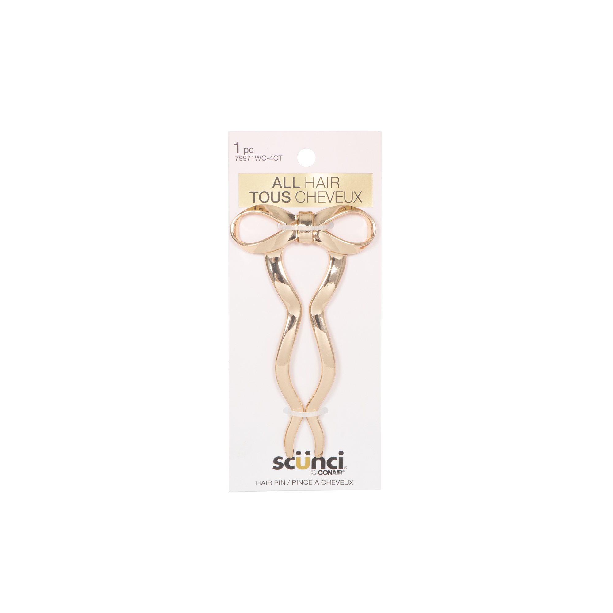 Scunci Bow French Pin, , small